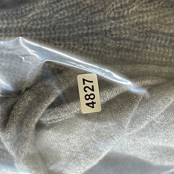 Ann Mashburn Cashmere Sweater Womens Medium Gray Peplum Sleeveless Quiet Luxury - Picture 13 of 14